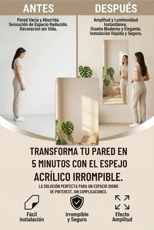ESPEJO ADHESIVO ACRILICO WPC