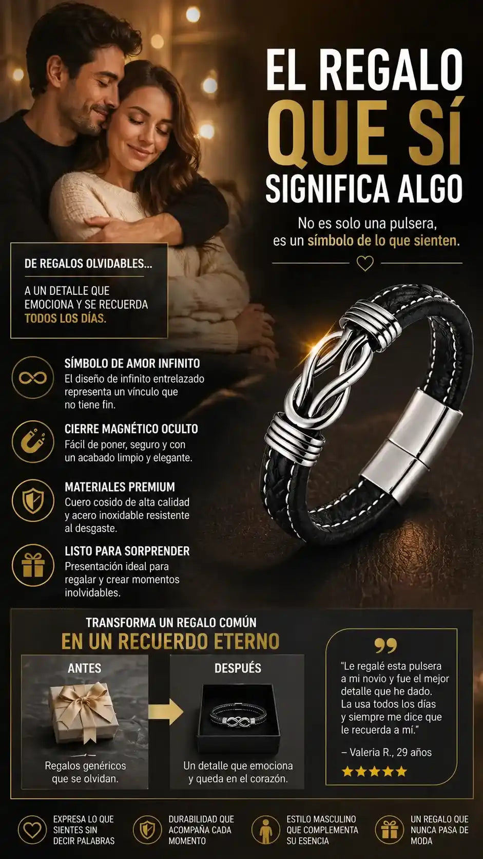 Brazalete de amor y unión Infinito- PIDE 1 Y LLEVA 2