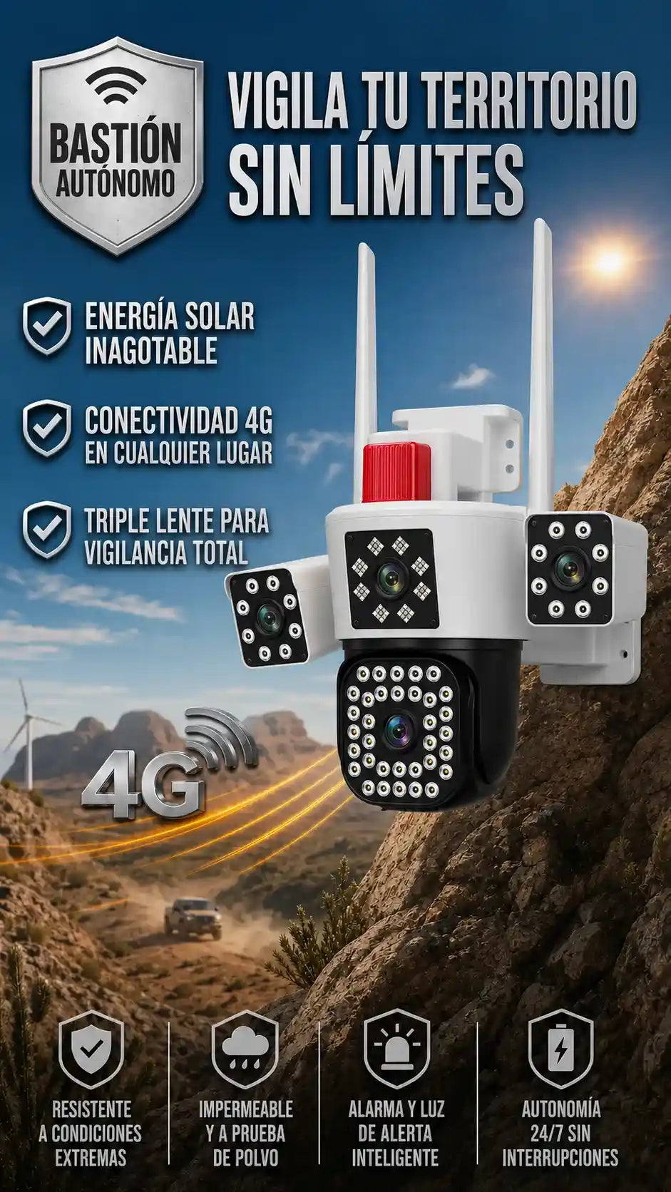 Cámara de Seguridad SOLAR EL OJO DE DIOS