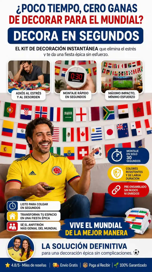 BANDERINES DEL MUNDIAL FIFA 2026