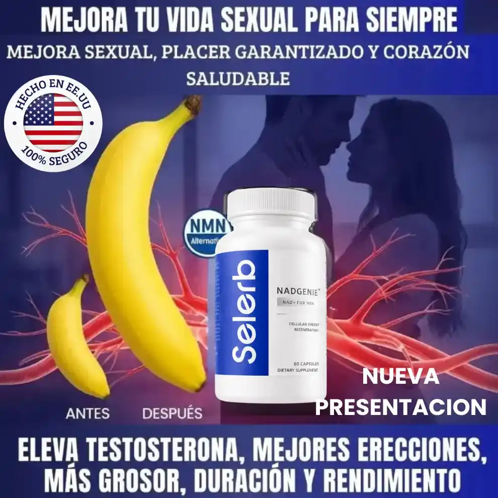 SELERB NAD+ 120 cápsulas |Pide 1 y Lleva 2- Recupera tu potencia y energía en la cama