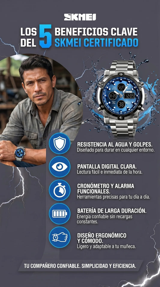 RELOJ SKMEI CERTIFICADO
