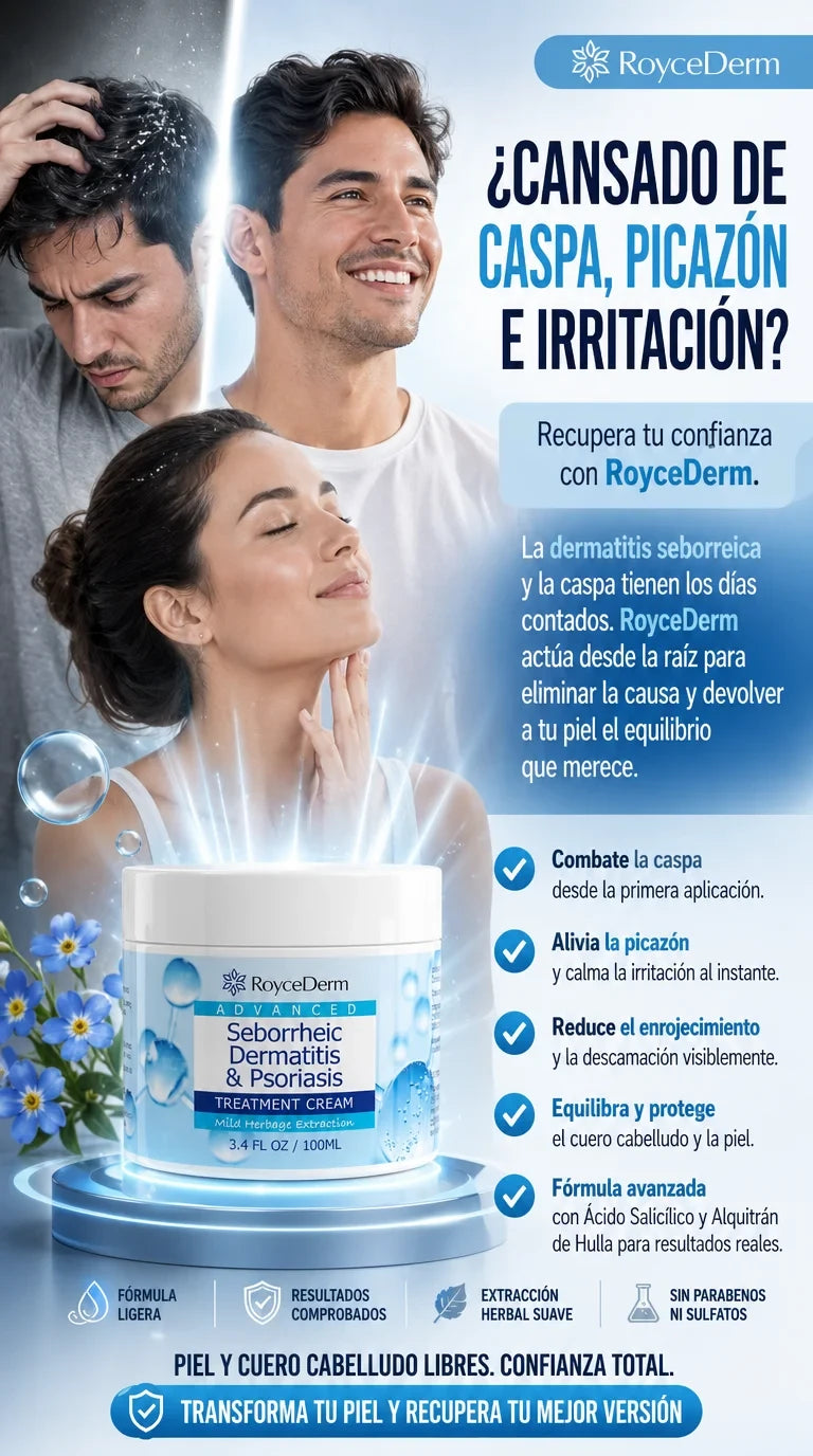 Crema Roycederm ADIOS CASPA Y DERMATITIS-PIDE 1 Y LLEVA 2