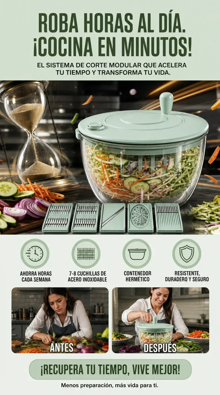 Escurridor y picador de alimentos