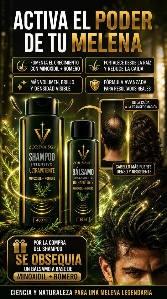 SHAMPOO ANTICAIDA + BALSAMO DE MINOXIDIL